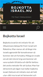 Mobile Screenshot of bojkotta-israel.nu